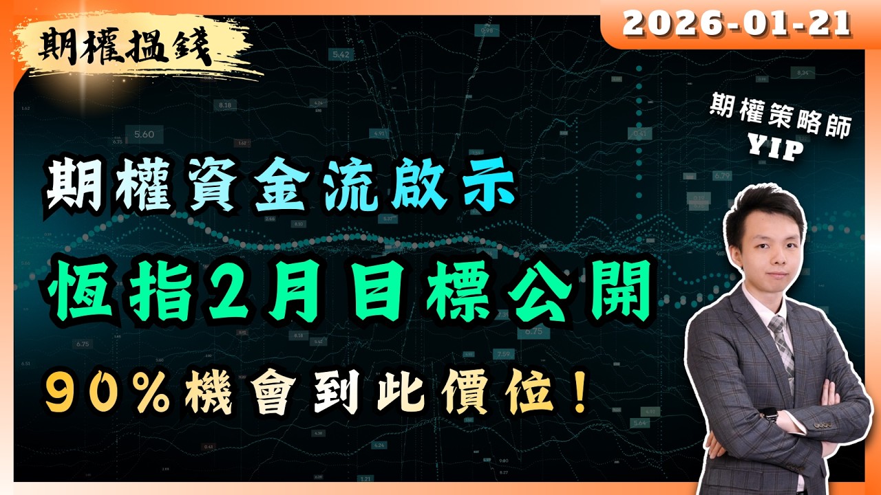🔴【期權資金流】恆指1月目標完美命中！2月上望27440「或」跌穿25000？最新好淡倉啟示【期權搵錢】#恆指 #美期 #期權