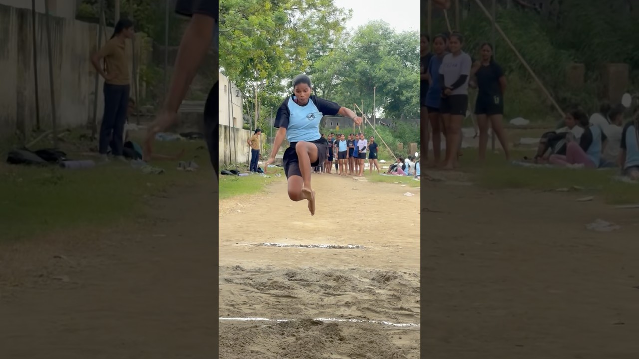 Girls 10 feet long jump training✅ | delhi police physical | #shorts #longjump # delhipolice #viral
