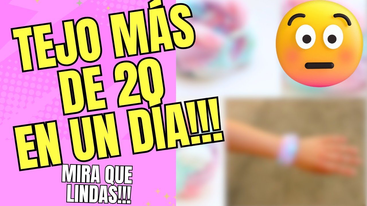 PULSERA TEJIDA PARA HACER POR DOCENAS!!! 😮