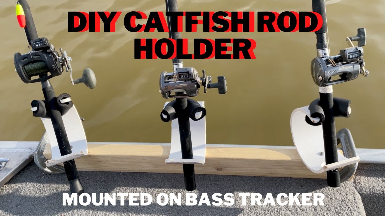 DIY Catfish Rod Holder for Bass Tracker - Mount only when needed!