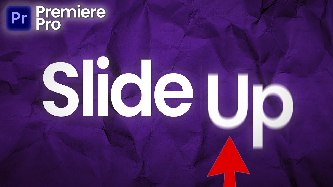 How To Make Text Smoothly Slide up In Premiere Pro