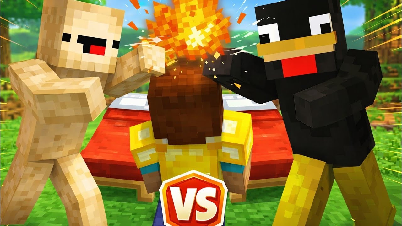 كيوب كرافت بيد وارز مع رضا (توستايه) ابو وجهين😂😂👍