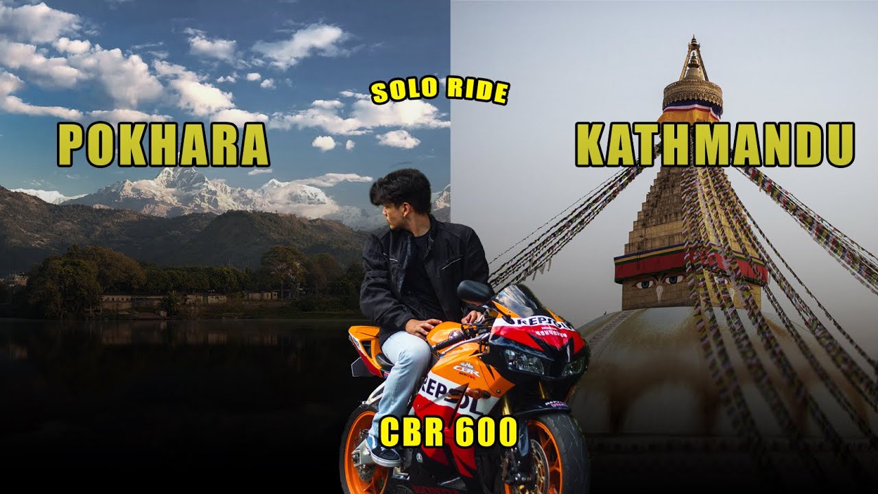POKHARA TO KATHMANDU CBR600 MA 🔥. Solo ride