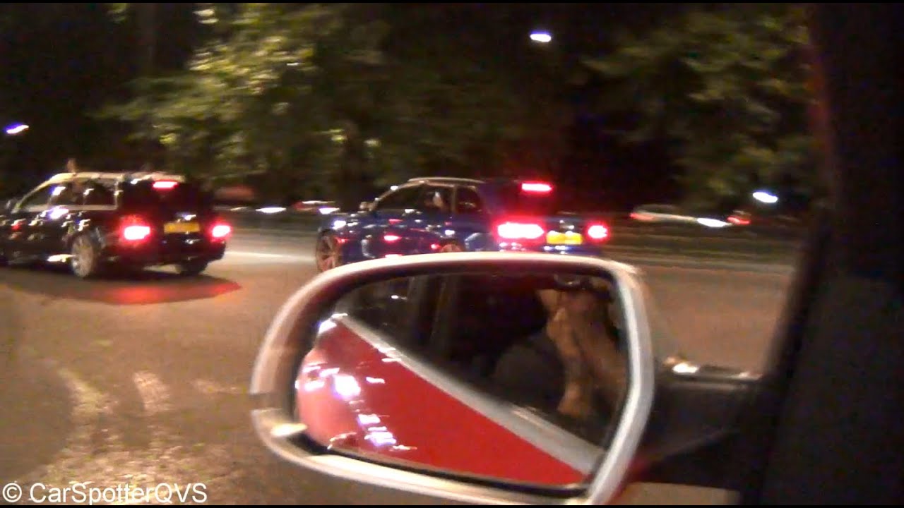 3x Audi RS4: RACING in London! CRAZY Driving! Dragrace Park Lane, Revv Battles ETC!