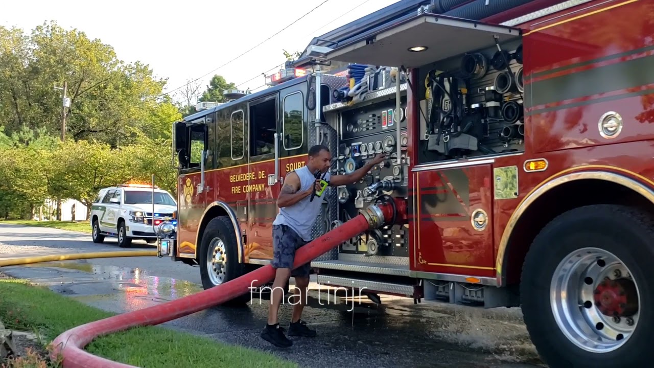 Squrt 30 arriving to mulch fire 🔥, Stanton,Delaware