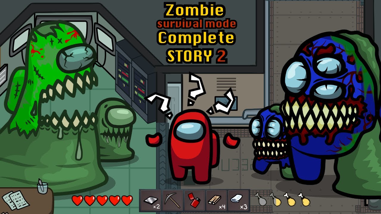 Complete Story 2 - Survival Mode 🛠 Among Us Zombie & Rainbow Friends