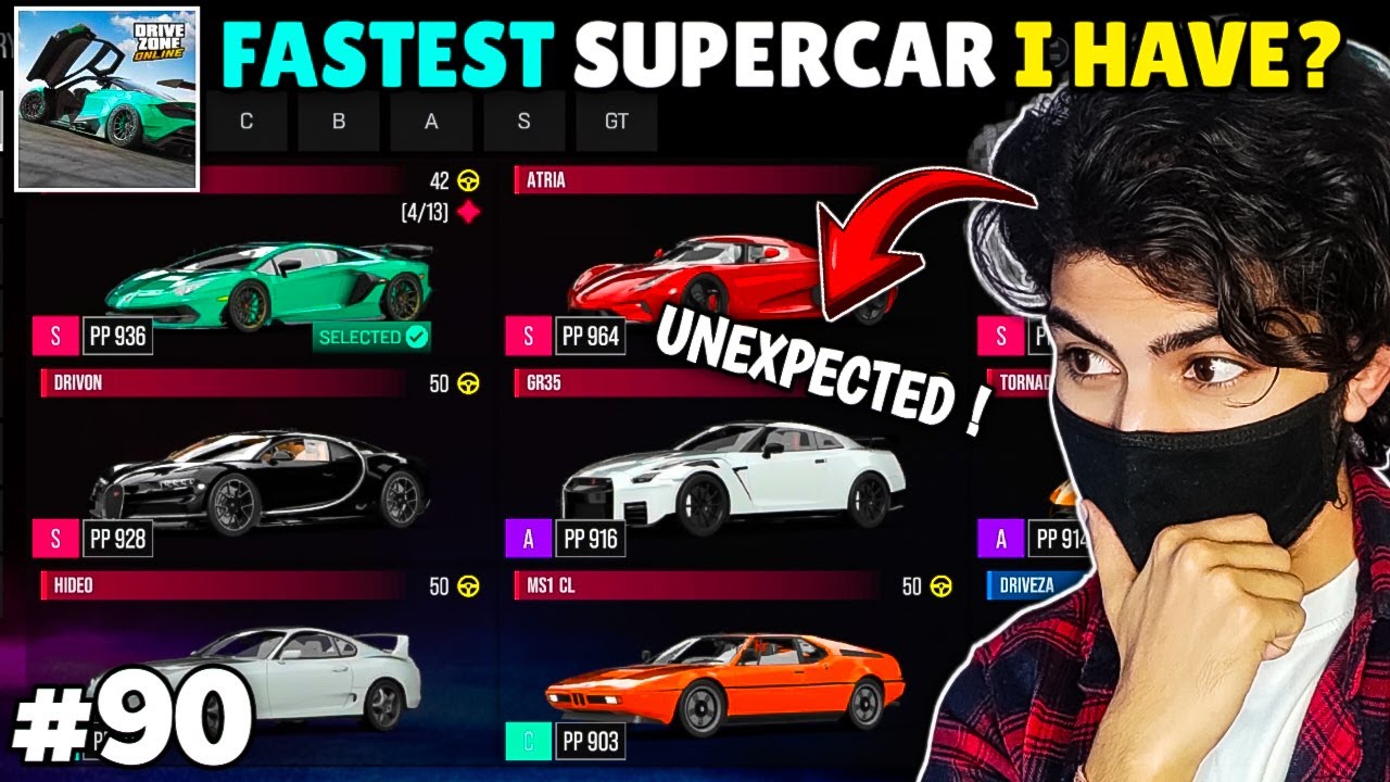 WHICH IS THE FASTEST CAR IN MY INVENTORY ?  🤔 || Drive Zone Online Gameplay #90