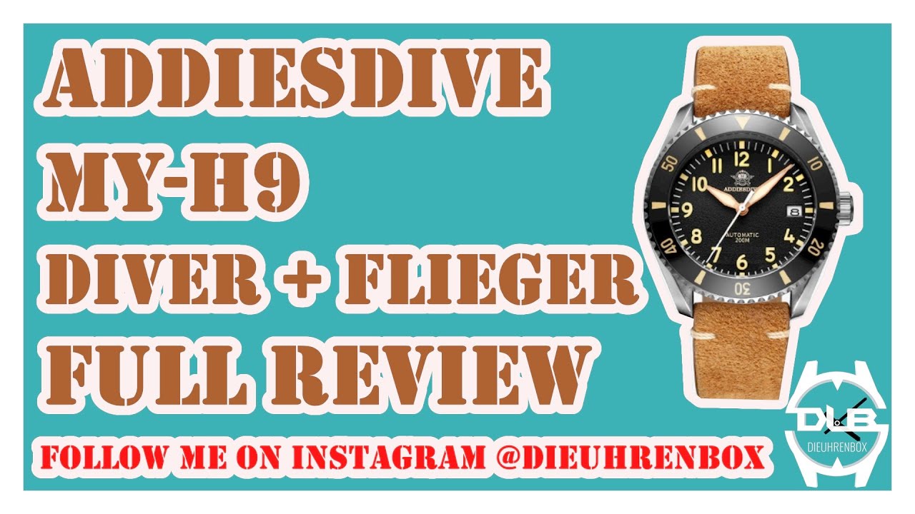 Addiesdive MY-H9 a diver and flieger, the 2in1 Watch!!! This is an Allrounder!!!