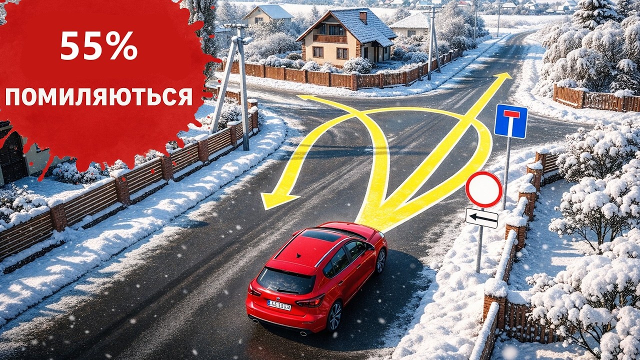 Ви в червоному авто: Куди ви можете проїхати? Тести з ПДР