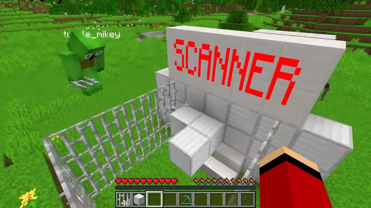 JJ and Mikey Made a SCANNER To Find The VILLAGER in Minecraft - Maizen