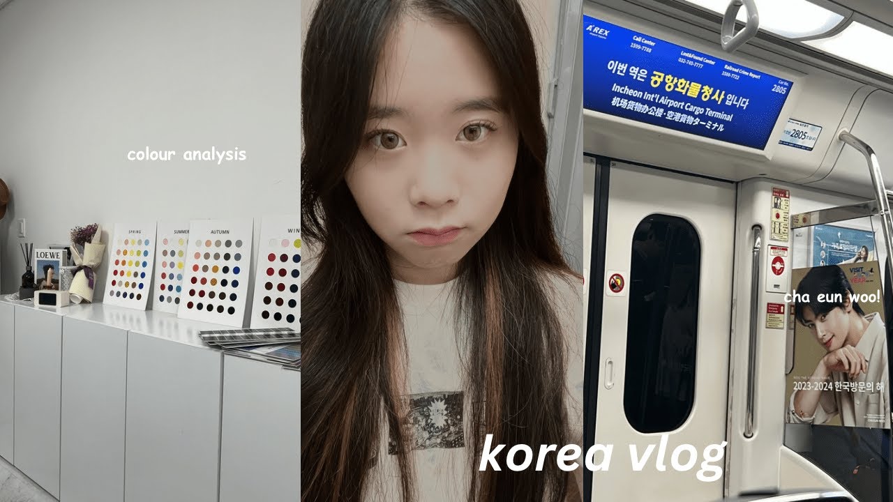 KOREA VLOG ✈️ : exploring seoul, colour analysis, olive young, shopping, lots of food, etc.