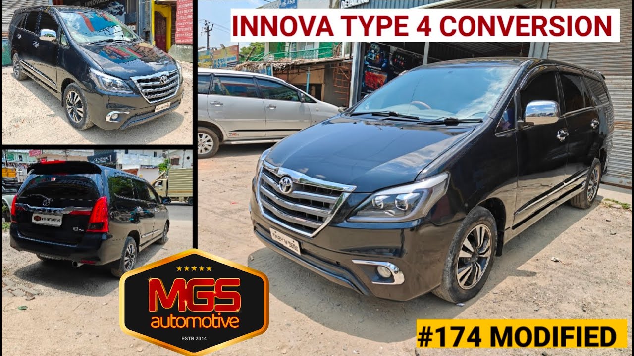 174 th Toyota Innova Type 4 Conversion | Metallic Black | Modification Customized @mgsautomotivein ​