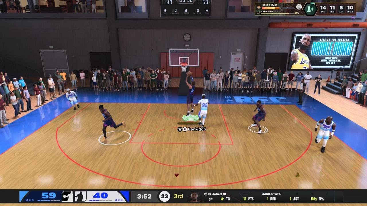NBA 2K26 Rec Triple Double 23pts 16rebs 10asts