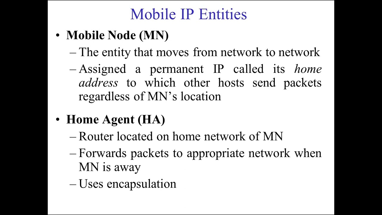 ICT ELRC - Mobile Internet Protocol ( Mobile IP)