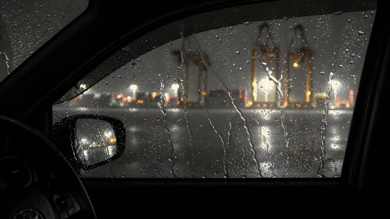 Heavy Rain and Thunder from a Stationary Car - For Blocking Out Noise, Deep Sleep, Focus, Relaxation