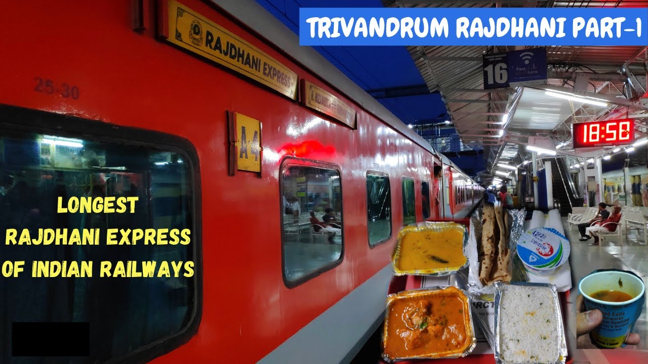 INDIA'S LONGEST RAJDHANI EXPRESS JOURNEY  ||Thiruvananthapuram to Delhi|| in AC2-Tier (PART-1)