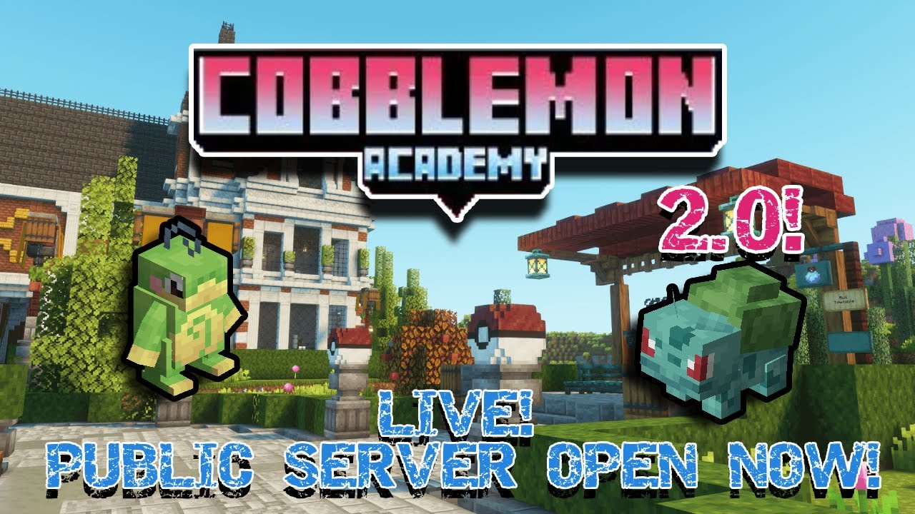 Cobblemon Academy 2.0 Modded Minecraft! Today We Build (Horizontal)