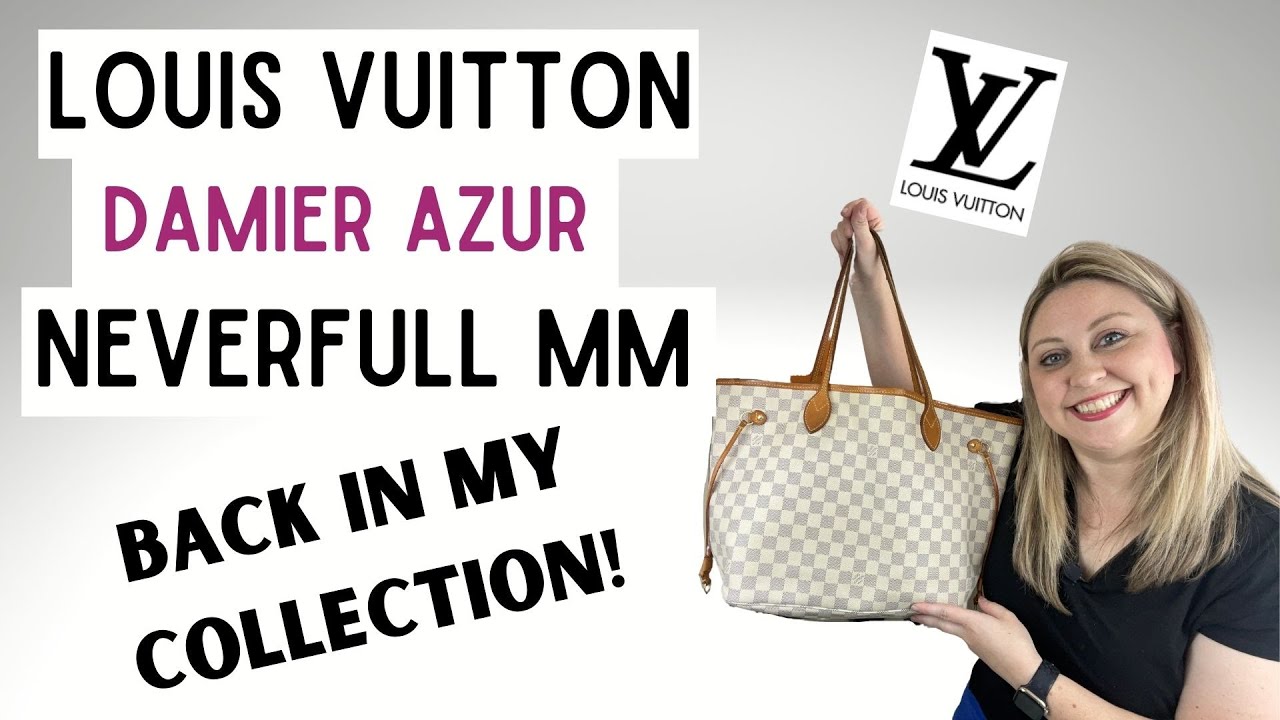 Louis Vuitton Damier Azur Neverfull MM // Fashionphile Pre-Loved UNBOXING