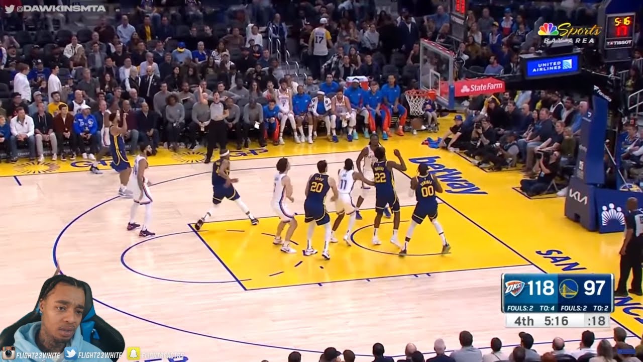FlightReacts To Warriors vs OKC Thunder Full Game Highlights | Nov 16, 2023!