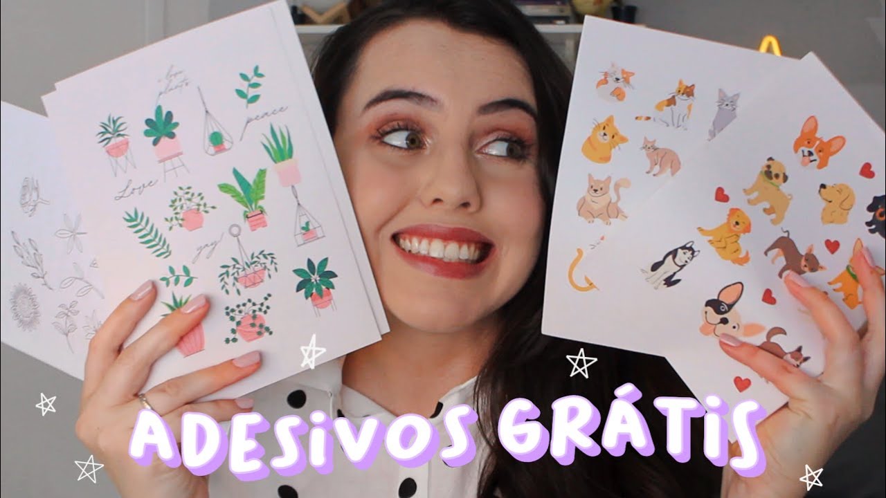 Como CRIAR ADESIVOS super FOFOS e CRIATIVOS no CANVA!  [2024]