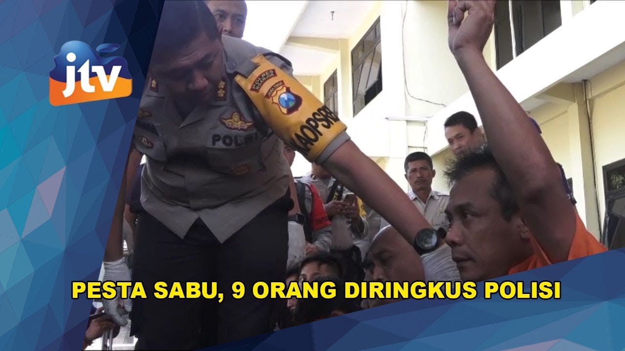 NGANJUK - Pesta Sabu, 9 Orang Diringkus Polisi