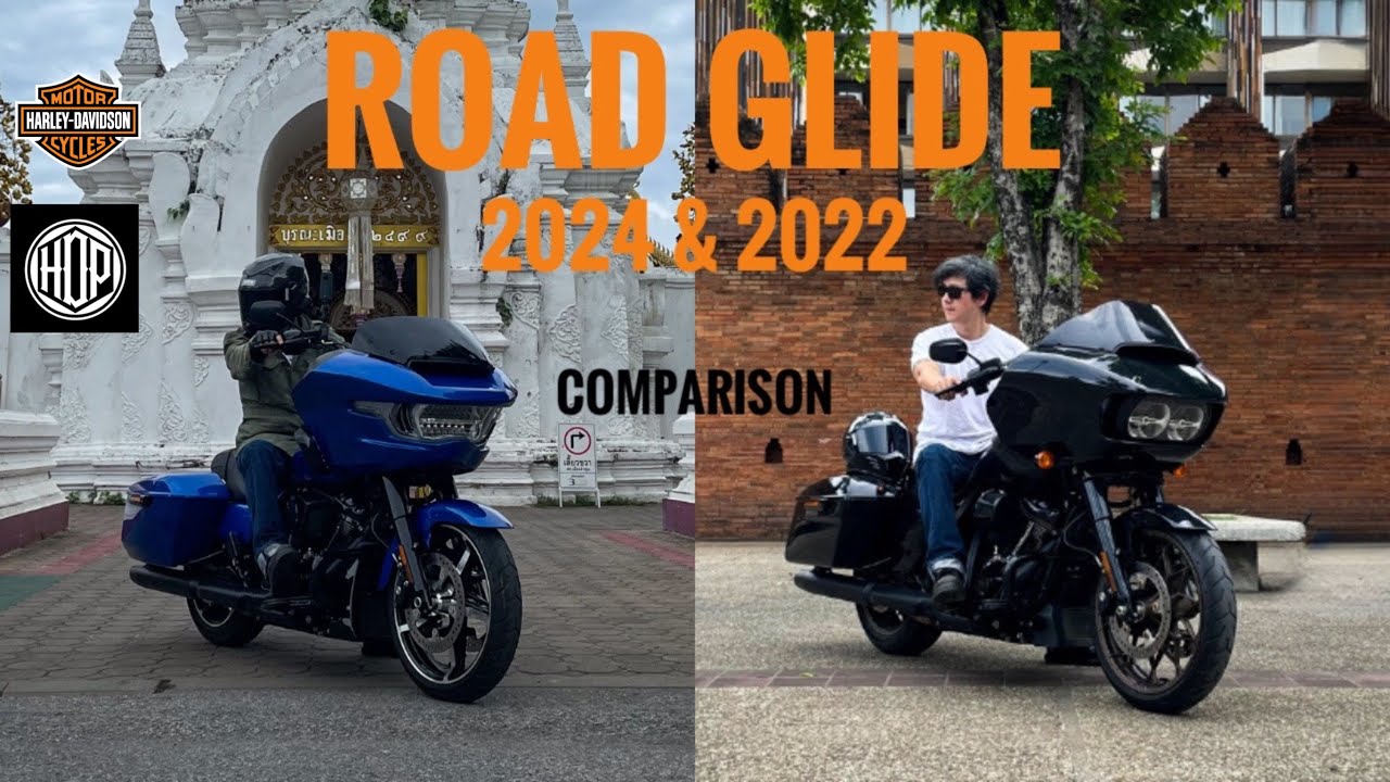 รีวิว Harley-Davidson Road Glide 2024 vs. 2022 รุ่นใหม่ดีกว่าเก่าตรงไหน