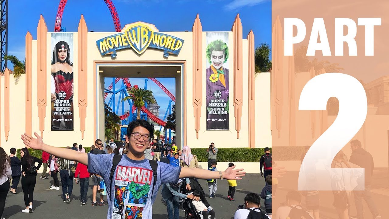Thrilling MOVIE WORLD theme park (Warner Bros) GOLD COAST