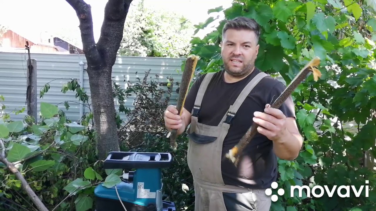 Makita electric shredder UD2500, mașina de tocat crengi.