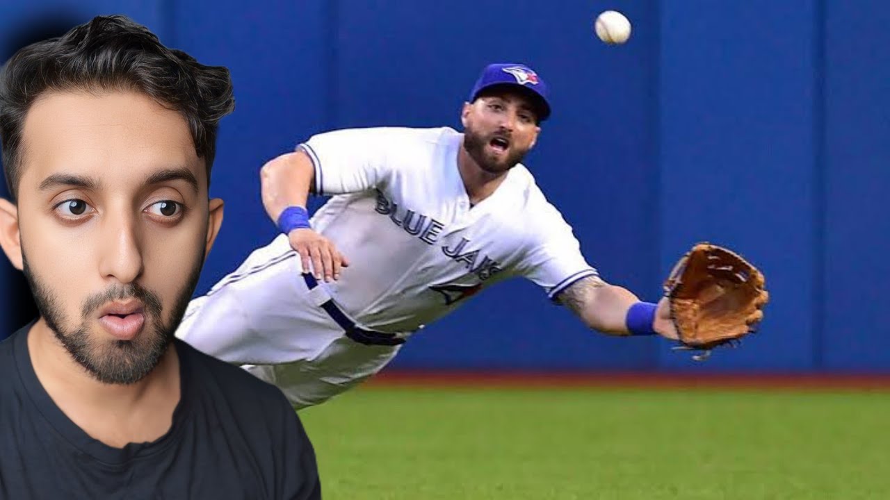Cricket Fan REACTS to BASEBALL Diving catches that get increasingly more INSANE !!