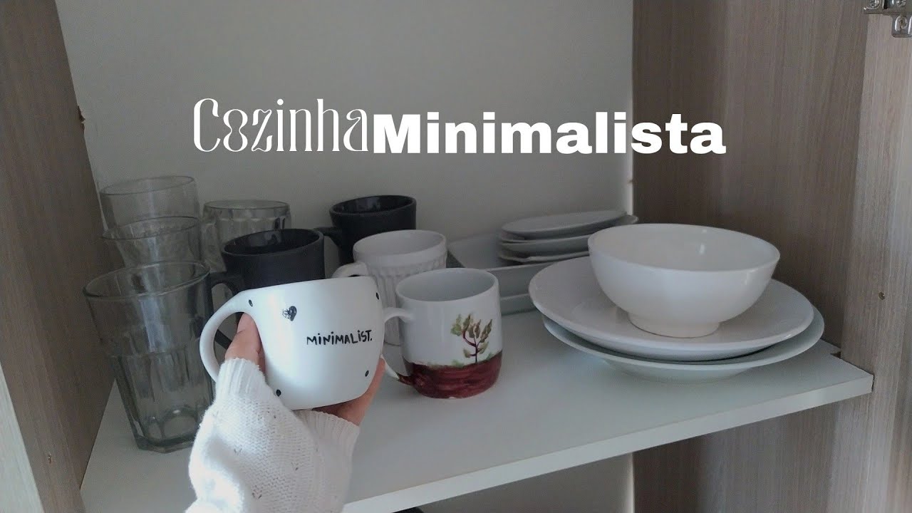 tuor pela minha cozinha MINIMALISTA ✦ #minimalismo