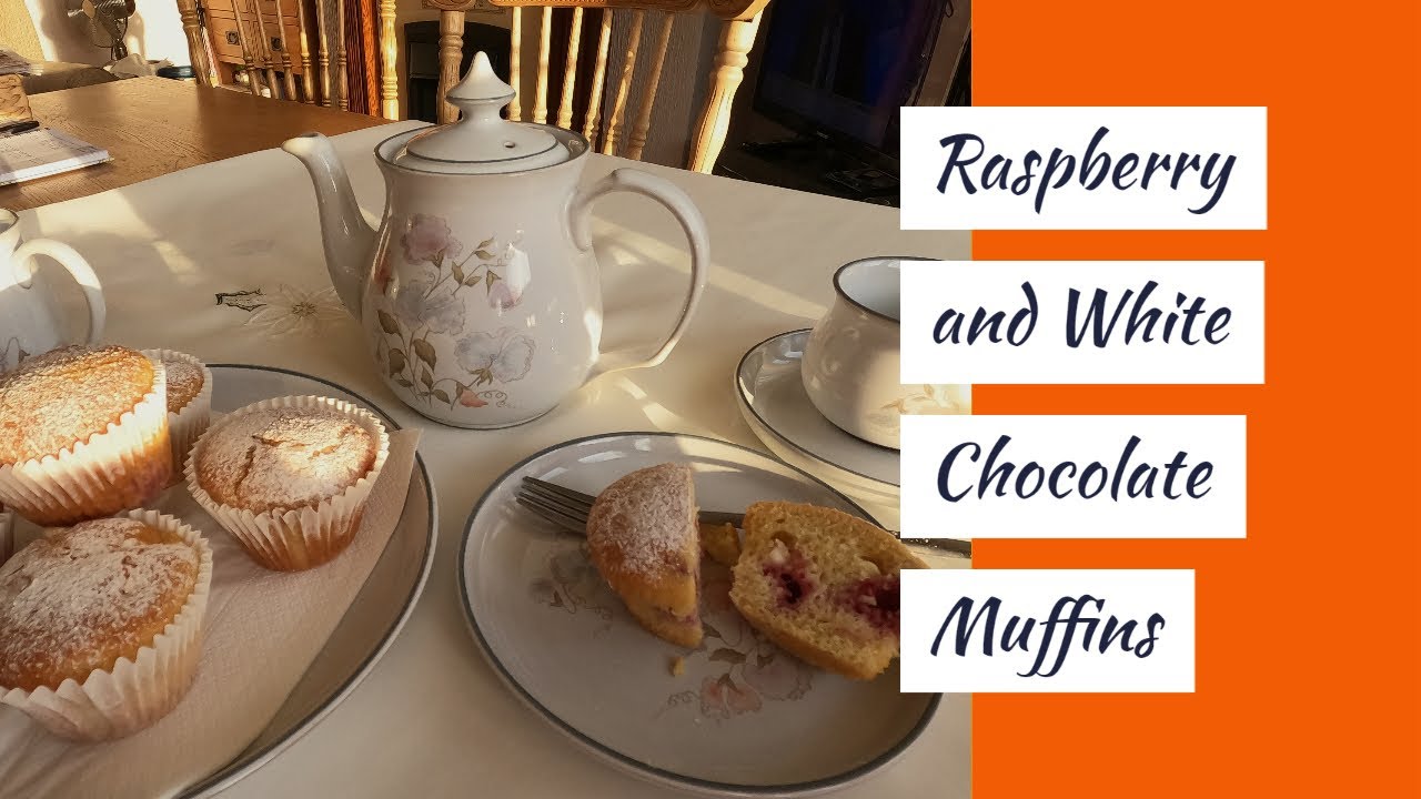 Easy White Chocolate And Raspberry Muffins. Give them a try!