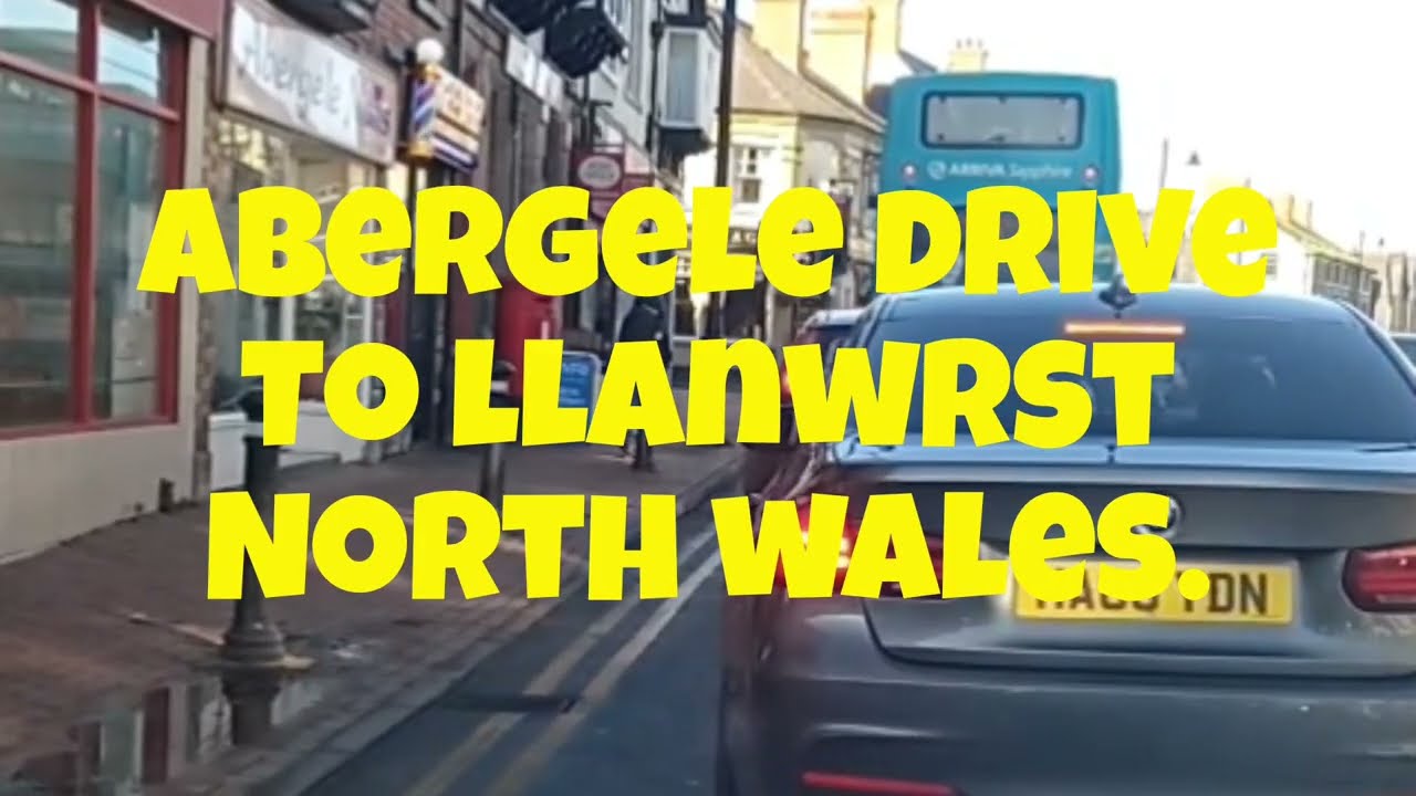 Abergele drive to Llanwrst North Wales. Beautiful scenery.