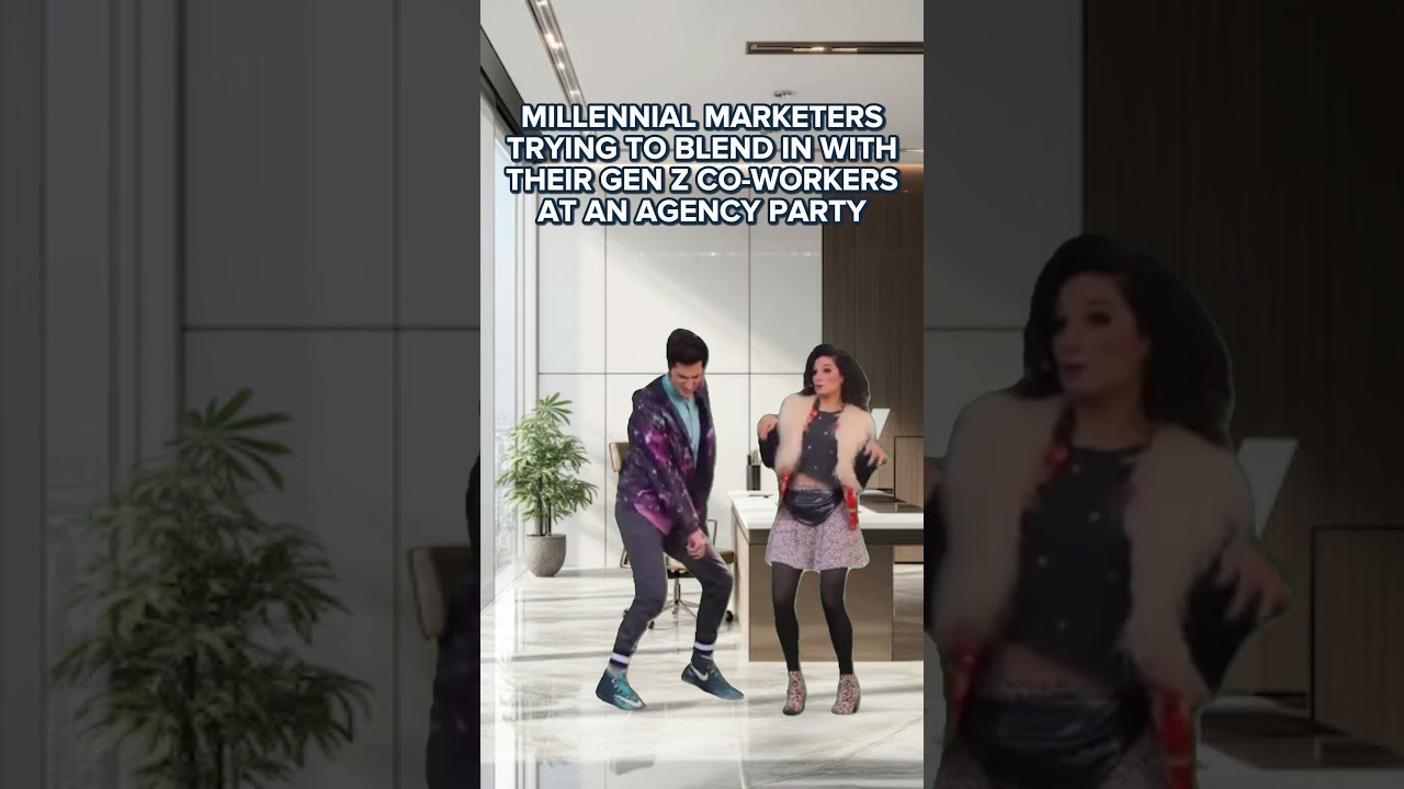 When Millennials Try to Fit in With Gen Z at the Office Party