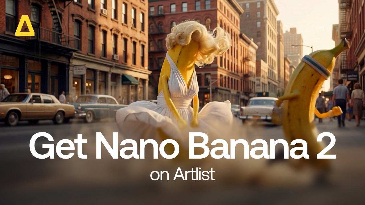 Nano Banana 2 теперь доступна на Artlist.