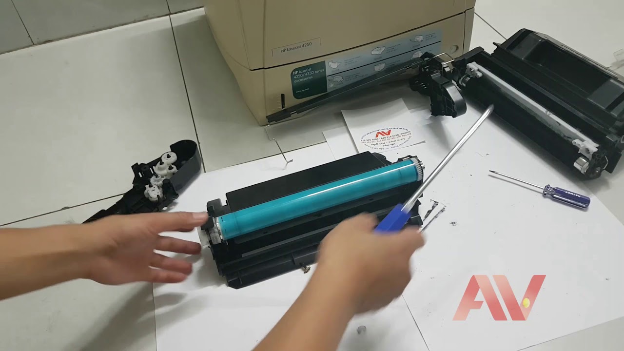 Instructions for ink replacement, Cleaning and refilling the Q5942A Cartridge HP 4250 / 4350 printer