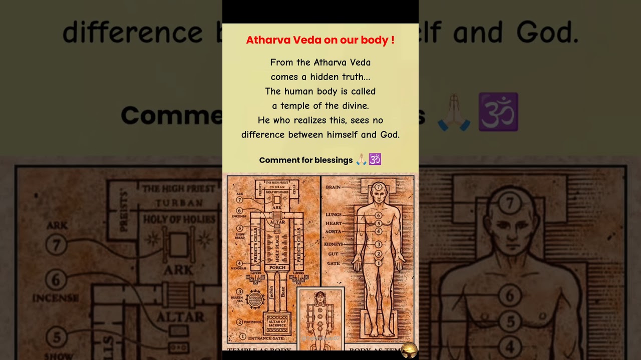 Atharva Veda on our Body? ✨🕉️ #ancientwisdom #vedas #spiritualjourney #ancientindia