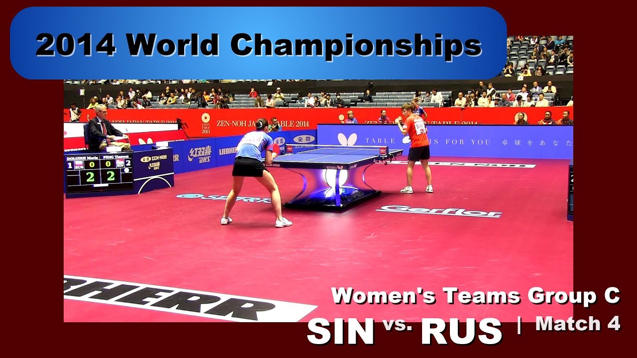 2014 WTTC Women's Team - Group C: SIN - RUS Match 4: Feng Tianwei v Maria Dolgikh