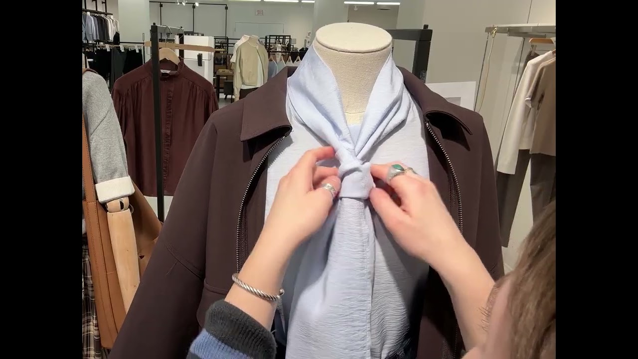 Foulard à nouer-comment faire / Scarf tie how-to