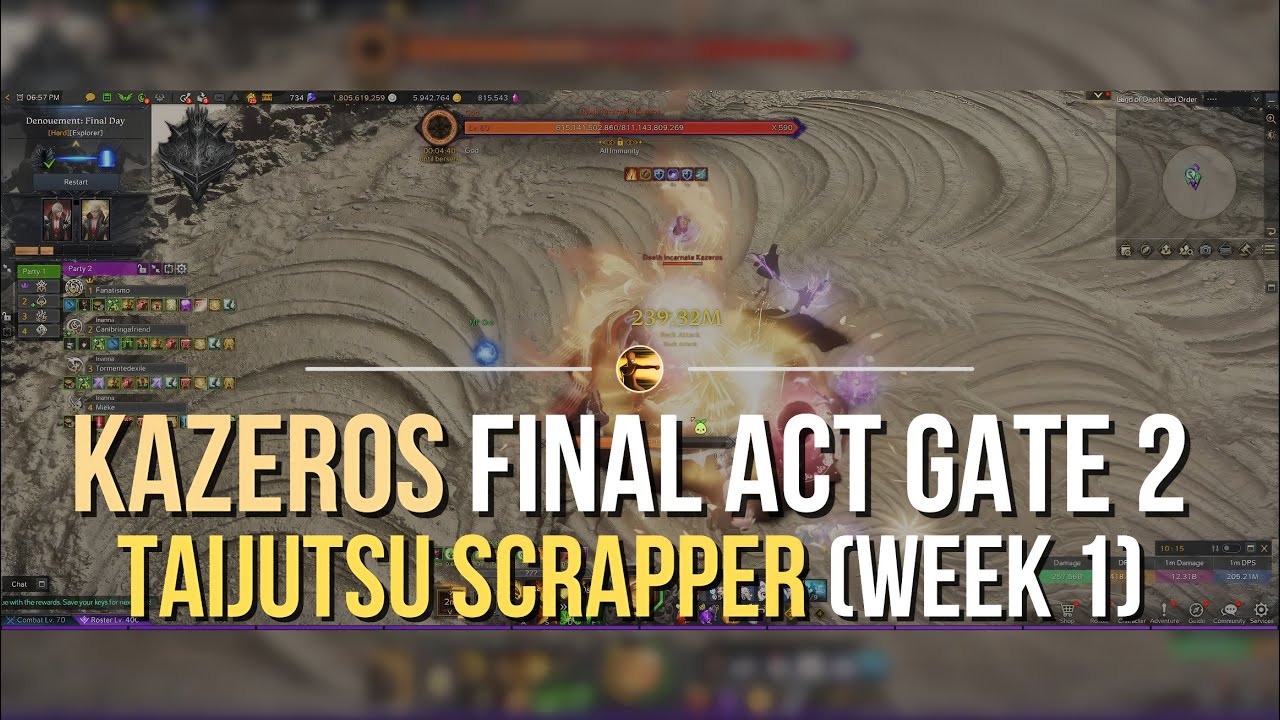 LOST ARK: Final Act Hard Mode Gate 2 (Kazeros) Taijustu Scrapper
