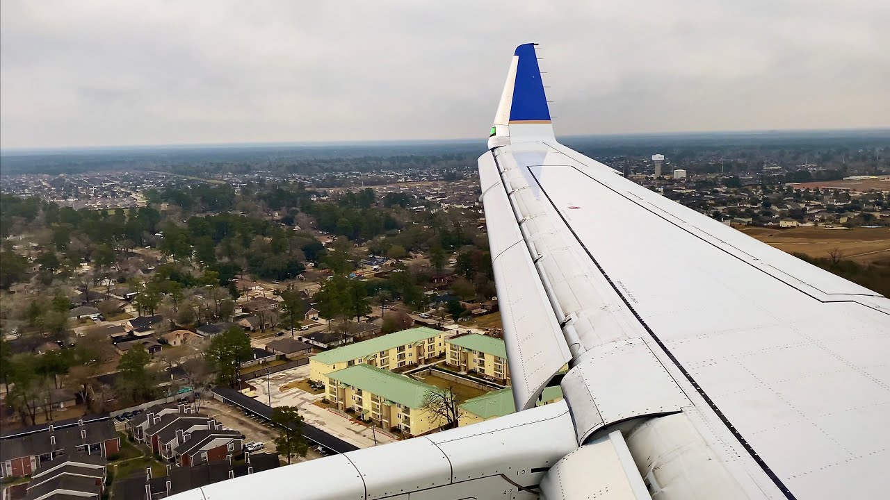 Overcast Houston Landing – United Express – Embraer ERJ-175 – IAH – N86312 – SCS Ep. 504