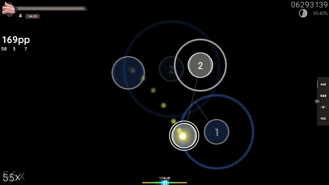sawg (Wan Bushi Remix) 10❌ 95.76% 6.45⭐ 200PP