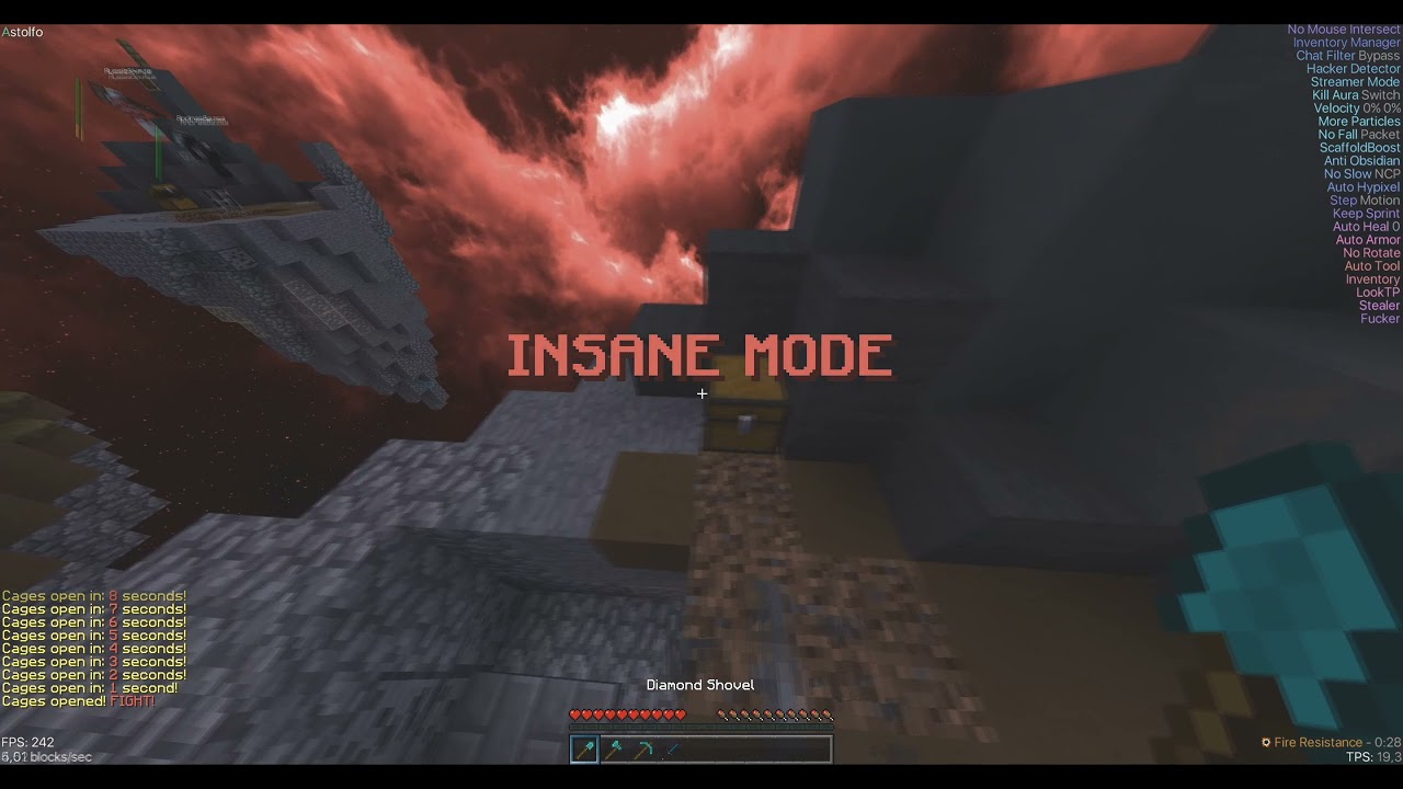 hacking on hypixel skywars w/Astolfo Client | BEST Client for HYPIXEL