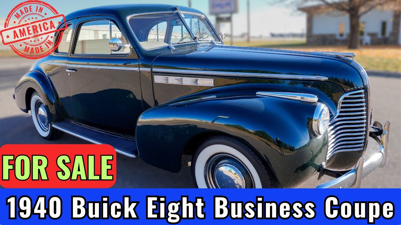 1940 Buick Eight Business Coupe  * FOR SALE * $24,980 *   #usa #buickcars #classiccars