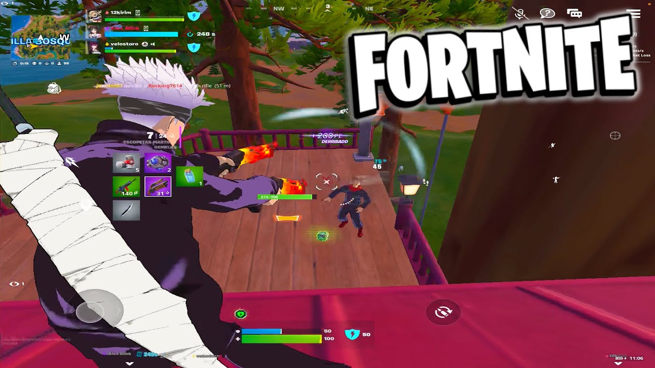FORTNITE MOBILE CON SATORU GOJŌ - IPAD PRO