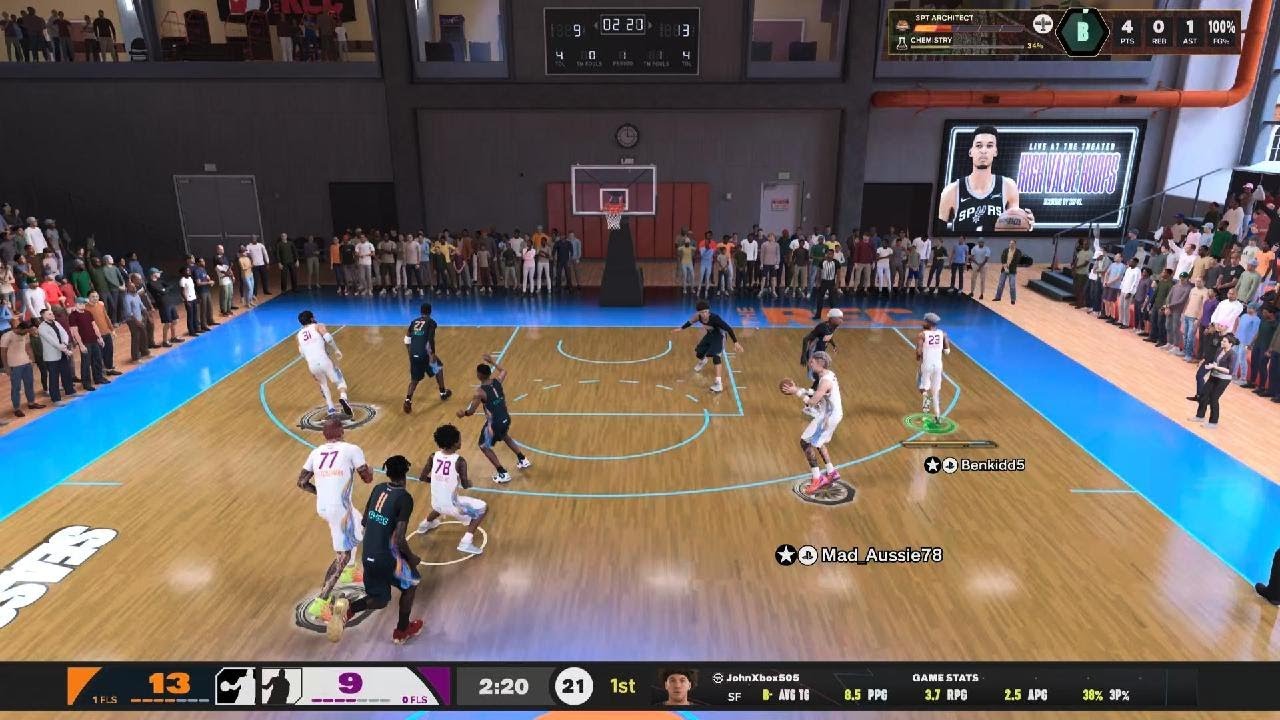 NBA 2K26 Rec 47Pts. 1 against 5