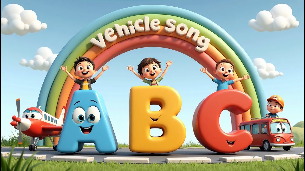 🚗✨ ABC Vehicle Song for Kids | Learn ABC with Fun Vehicles! 🎵 | KidsLearn Nursery Rhymes