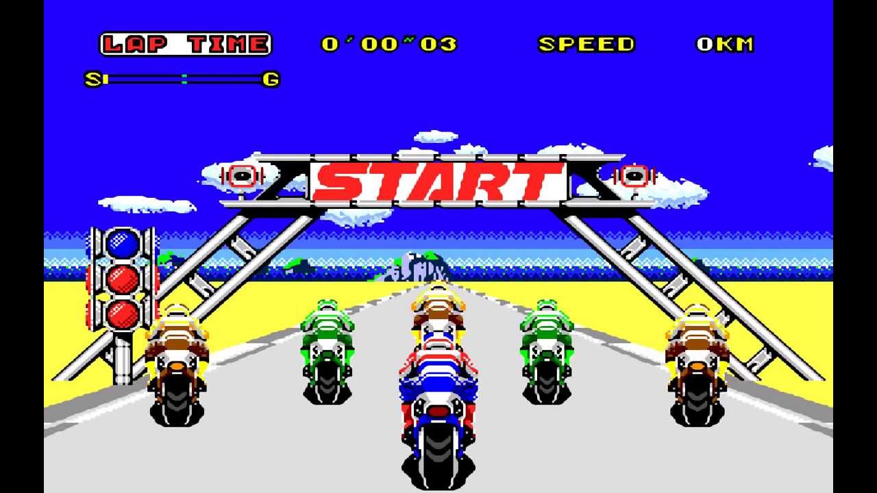 Super Hang-On (Mega Drive) - complete Original Mode (part 1)