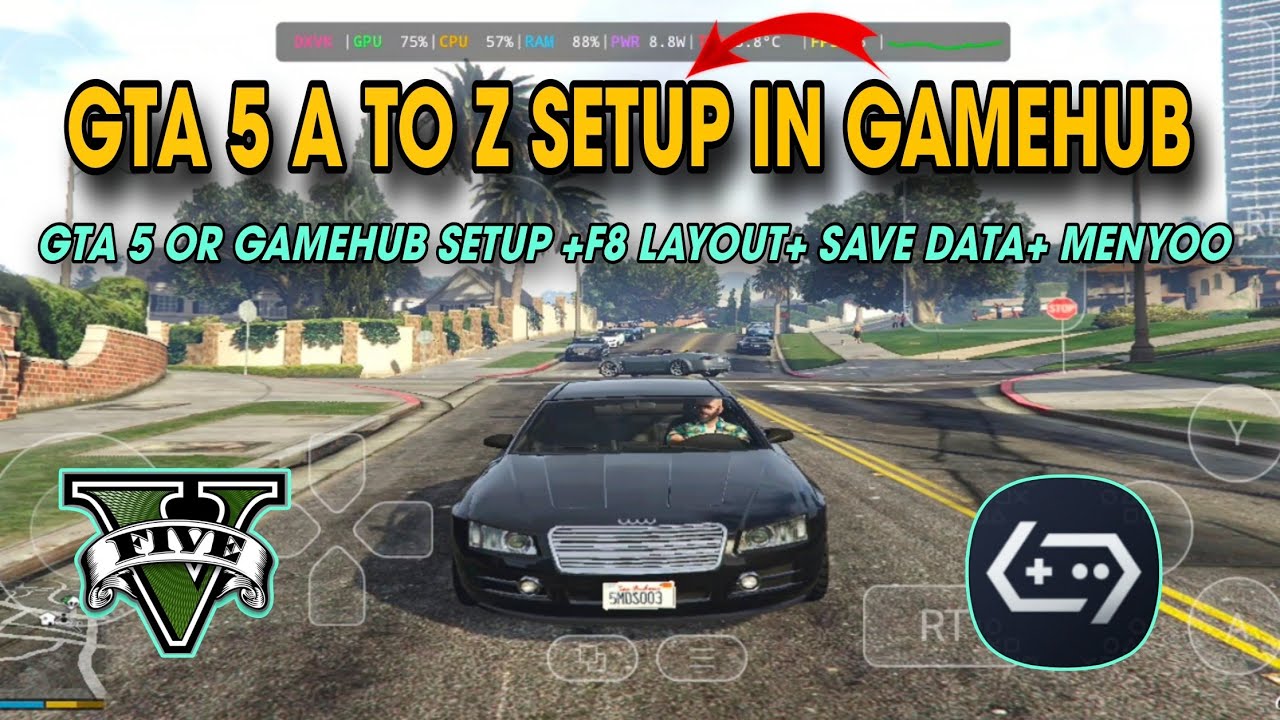 Gta 5 A To Z Setup In Gamehub | F8 Layout | Menyoo Installation| Save Data File | Gta V iQOO Neo10R 