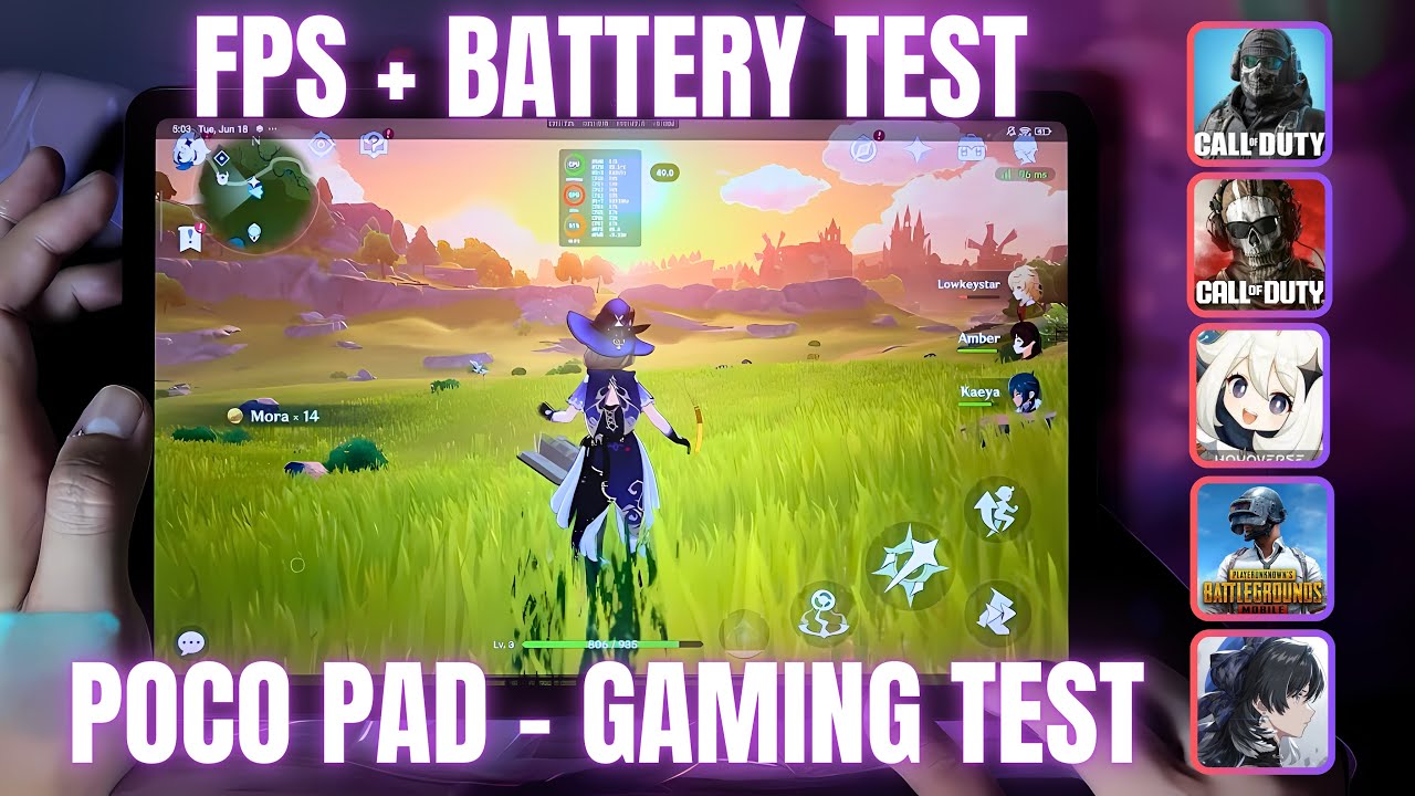 Xiaomi Poco Pad Gaming test | PUBG, Call of Duty Wazone, CODM, Genshin impact, Wuthering Waves