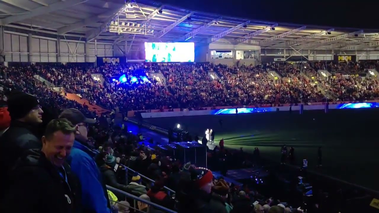 World Challenge Club Final Hull KR 30 v 24 Brisbane Broncos  Pre & post game celebrations